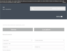 Tablet Screenshot of bbc-immobilier.com